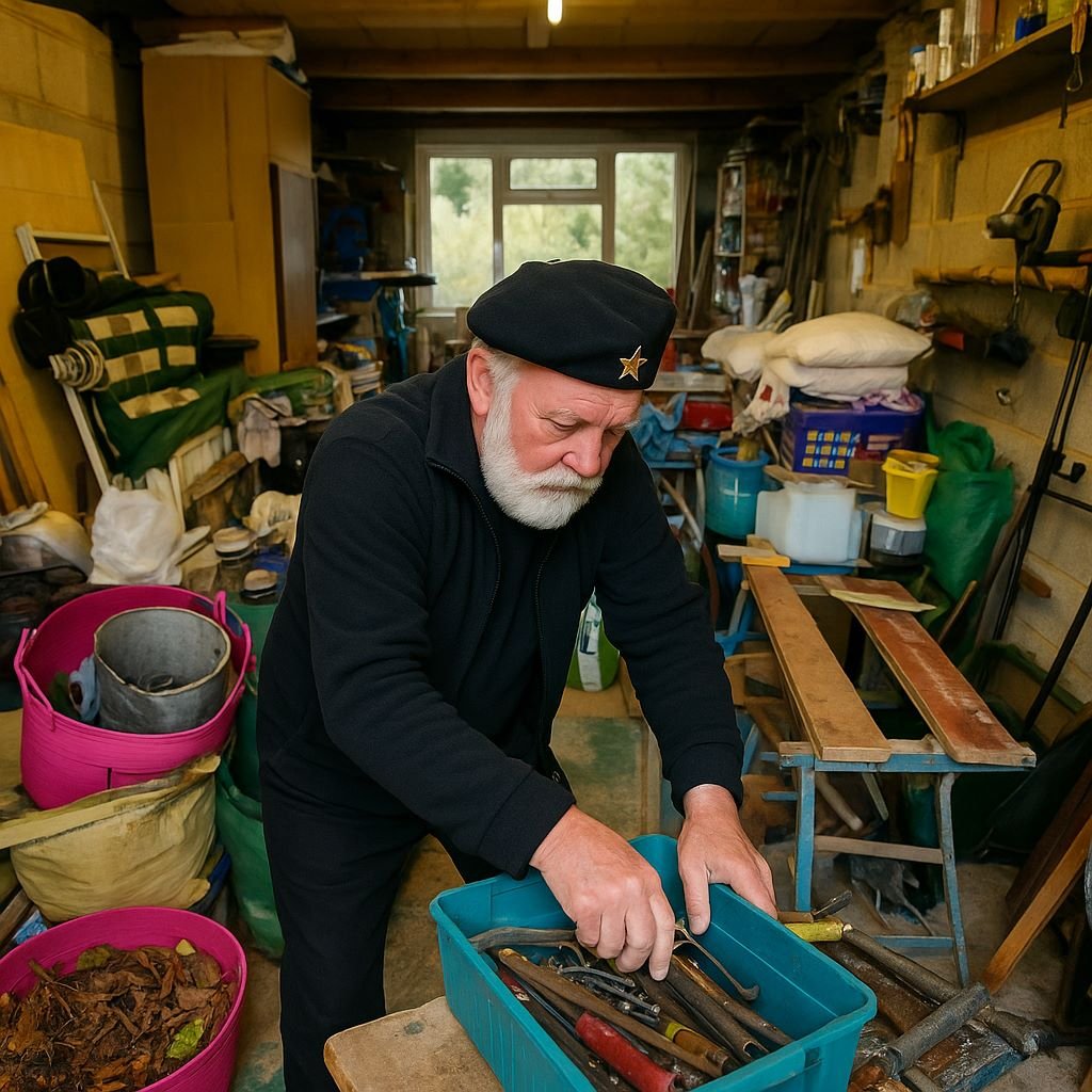 Sortering i garage eller hobbyrum